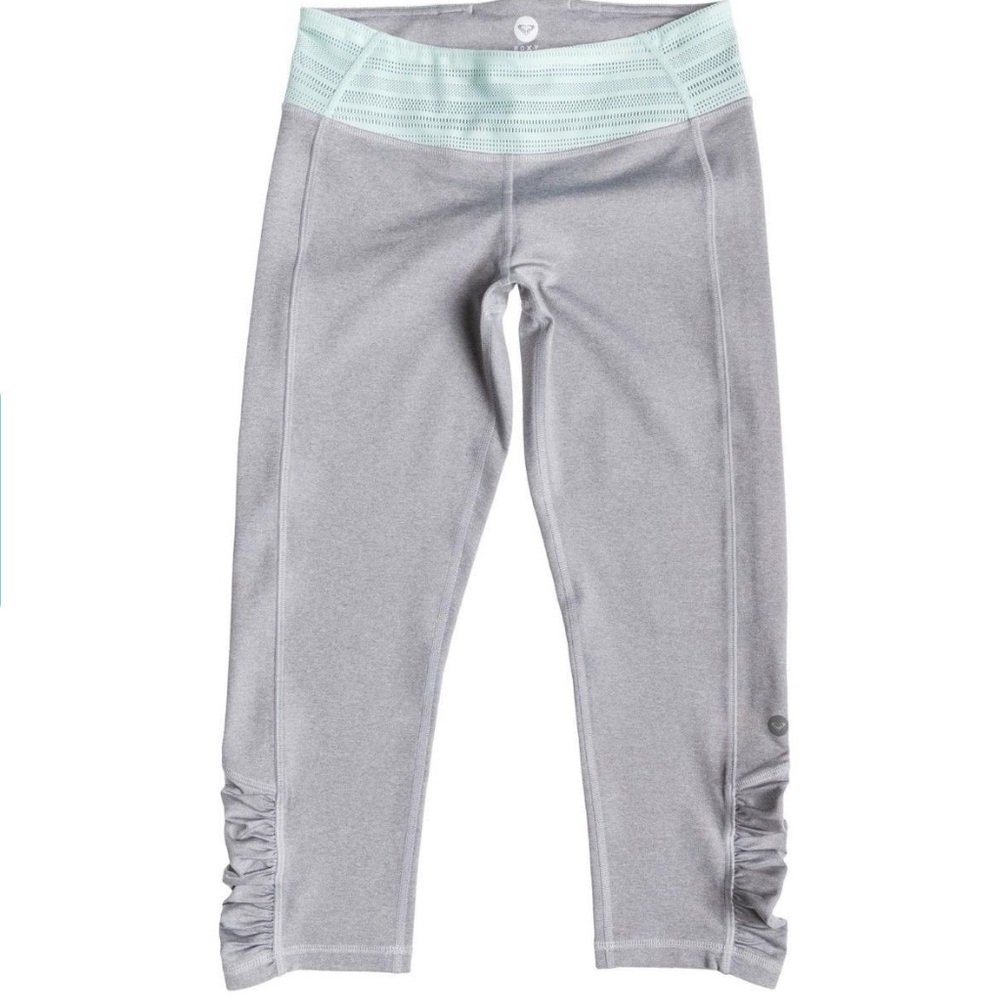 Roxy Capri Leggings - Heather Gray